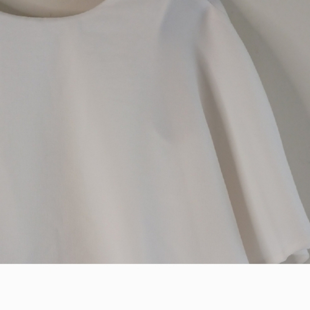Lulu's White Cape Overlay Sheath Dress - Picture 6 of 14